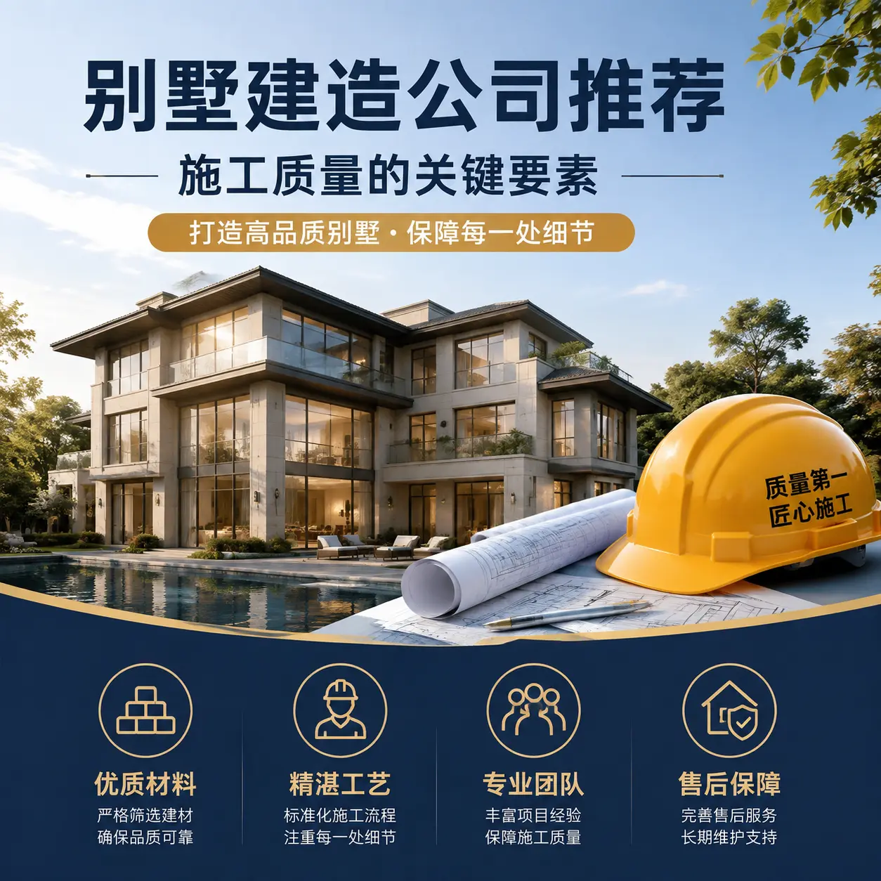 别墅建造公司推荐: 盘州 施工质量的关键要素