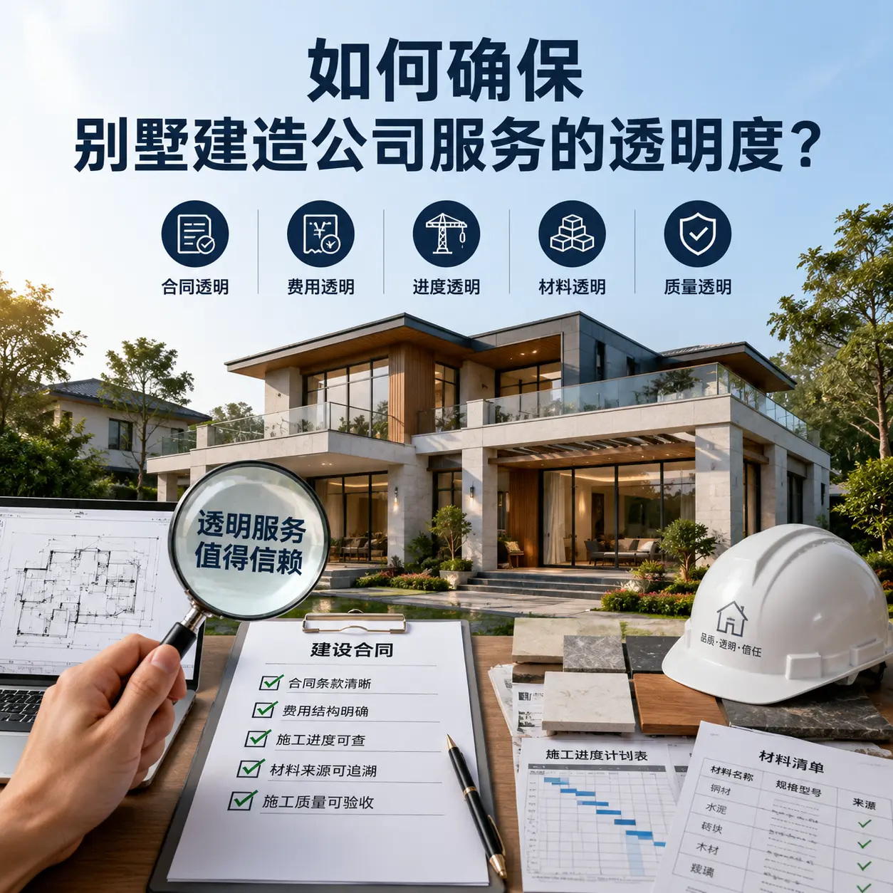 在 盘州 如何确保别墅建造公司服务的透明度?