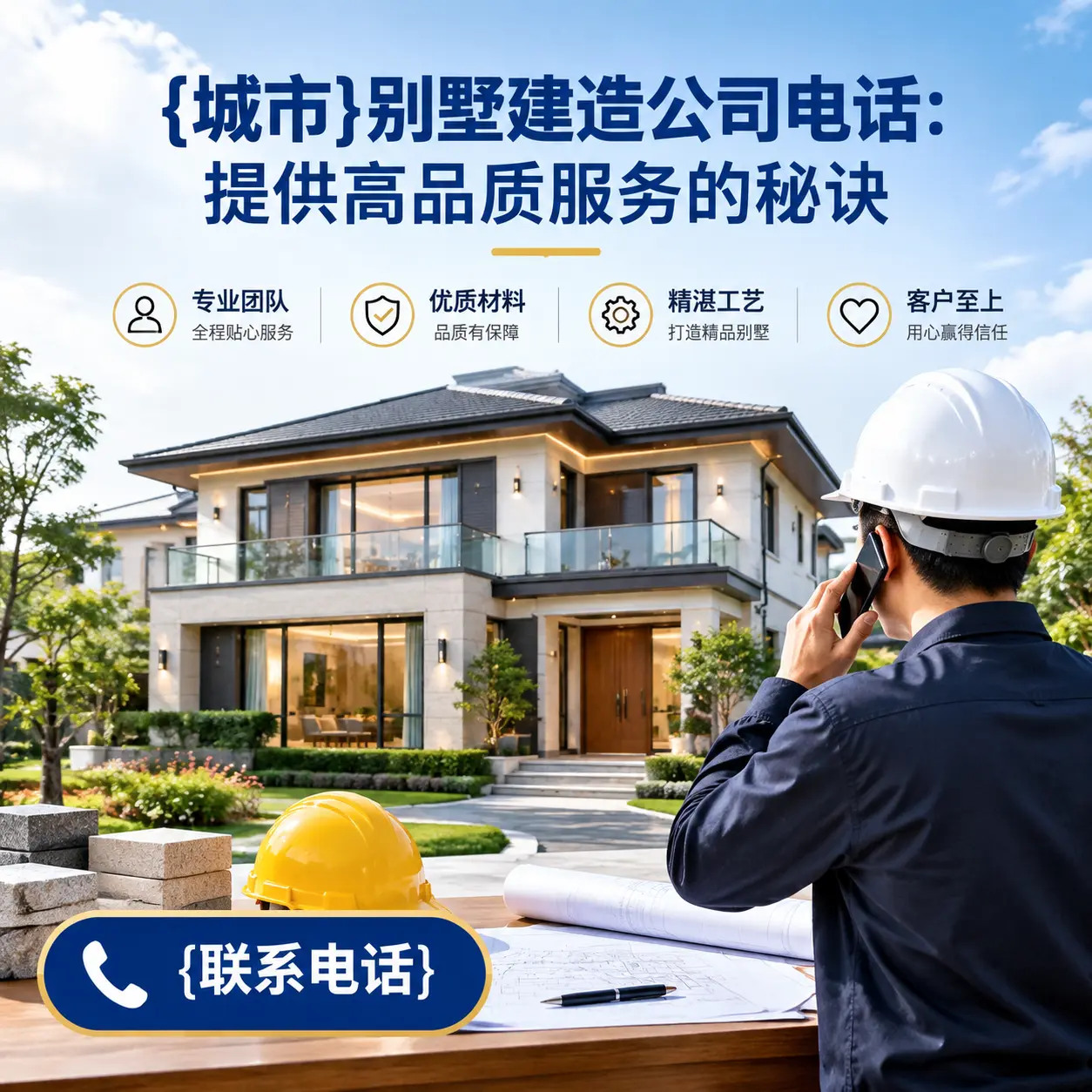 盘州别墅建造公司电话:提供高品质服务的秘诀