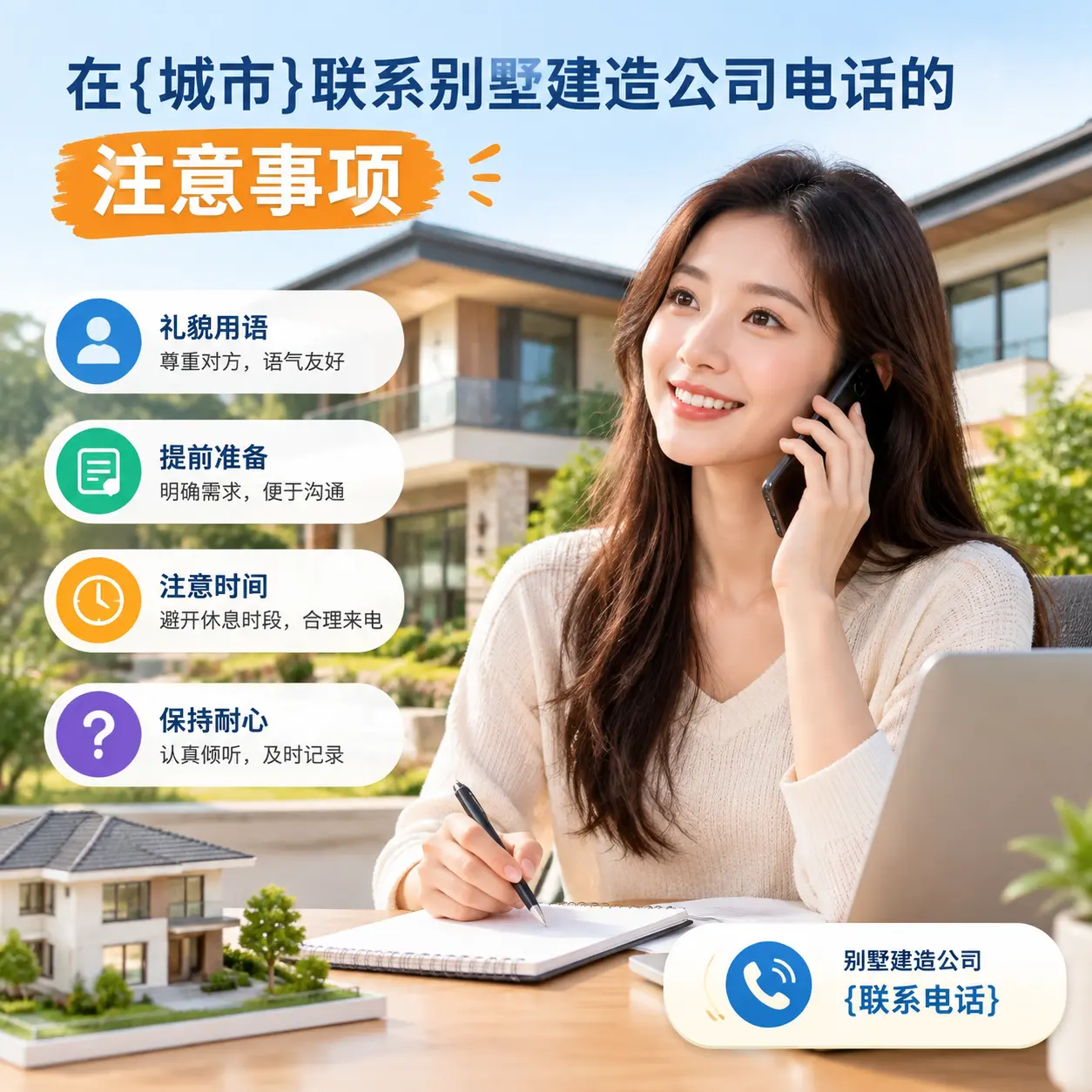 在盘州联系别墅建造公司电话的注意事项